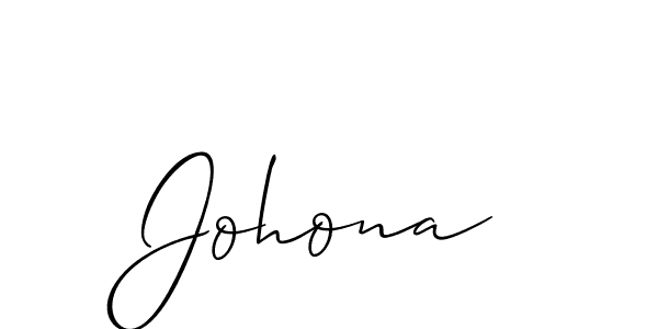 How to make Johona name signature. Use Allison_Script style for creating short signs online. This is the latest handwritten sign. Johona signature style 2 images and pictures png