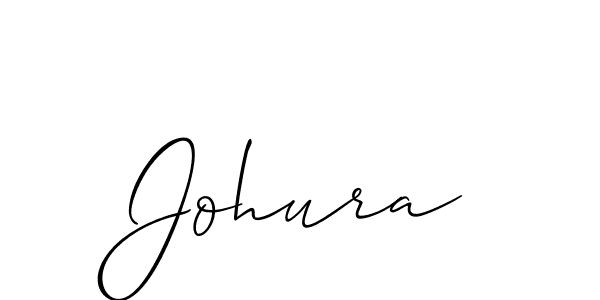 Also we have Johura name is the best signature style. Create professional handwritten signature collection using Allison_Script autograph style. Johura signature style 2 images and pictures png