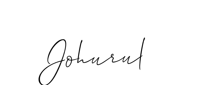 Make a beautiful signature design for name Johurul. With this signature (Allison_Script) style, you can create a handwritten signature for free. Johurul signature style 2 images and pictures png