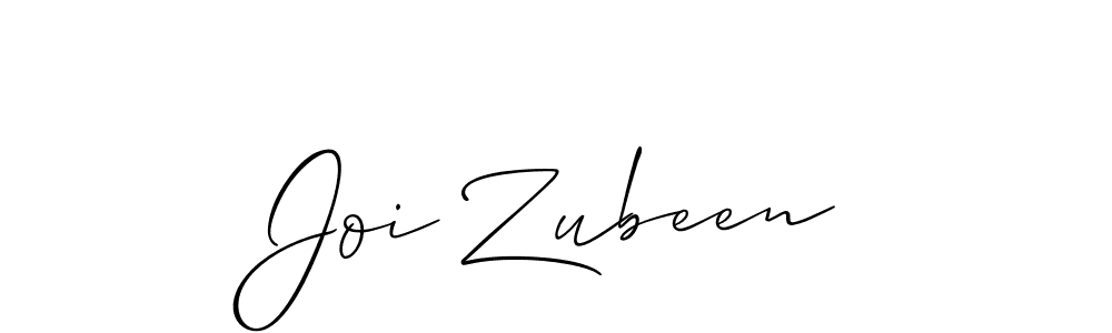 if you are searching for the best signature style for your name Joi Zubeen. so please give up your signature search. here we have designed multiple signature styles  using Allison_Script. Joi Zubeen signature style 2 images and pictures png