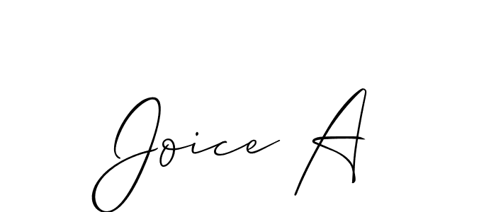 How to Draw Joice A signature style? Allison_Script is a latest design signature styles for name Joice A. Joice A signature style 2 images and pictures png