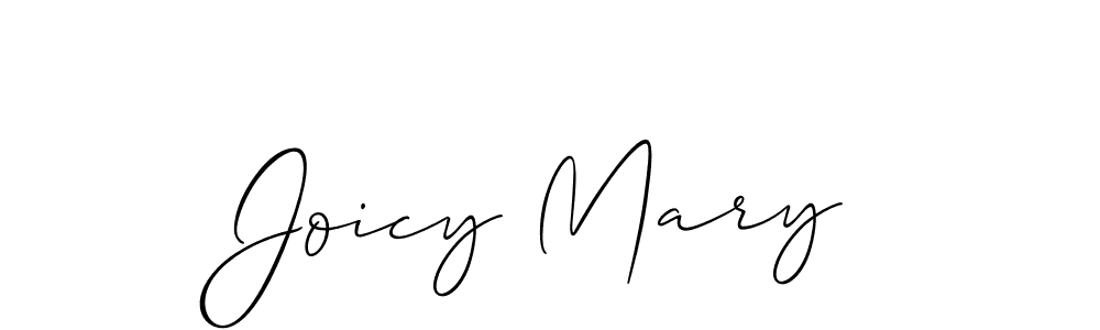 Joicy Mary stylish signature style. Best Handwritten Sign (Allison_Script) for my name. Handwritten Signature Collection Ideas for my name Joicy Mary. Joicy Mary signature style 2 images and pictures png