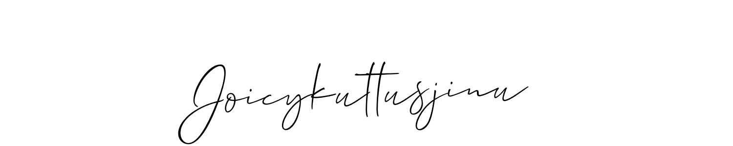 How to make Joicykuttusjinu signature? Allison_Script is a professional autograph style. Create handwritten signature for Joicykuttusjinu name. Joicykuttusjinu signature style 2 images and pictures png