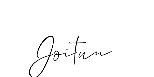 Design your own signature with our free online signature maker. With this signature software, you can create a handwritten (Allison_Script) signature for name Joitun. Joitun signature style 2 images and pictures png