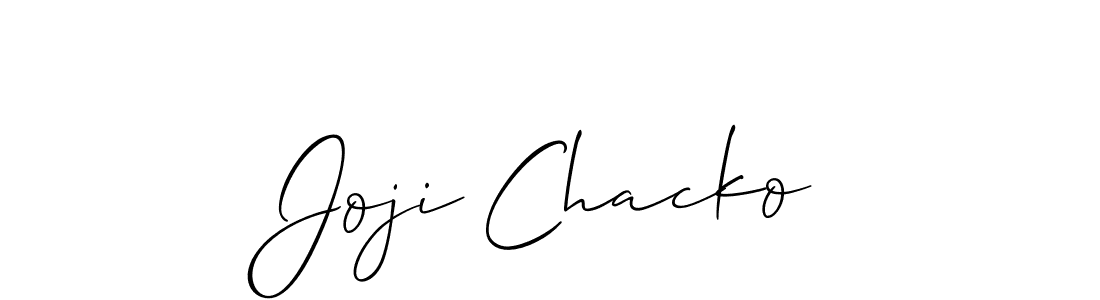 Joji Chacko stylish signature style. Best Handwritten Sign (Allison_Script) for my name. Handwritten Signature Collection Ideas for my name Joji Chacko. Joji Chacko signature style 2 images and pictures png
