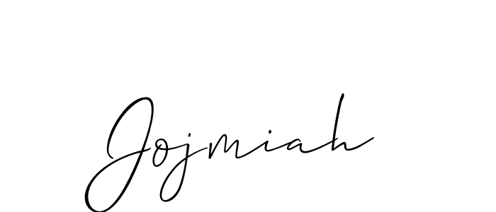 Make a beautiful signature design for name Jojmiah. With this signature (Allison_Script) style, you can create a handwritten signature for free. Jojmiah signature style 2 images and pictures png