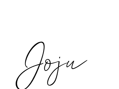 You should practise on your own different ways (Allison_Script) to write your name (Joju) in signature. don't let someone else do it for you. Joju signature style 2 images and pictures png