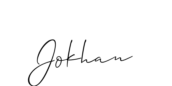 Similarly Allison_Script is the best handwritten signature design. Signature creator online .You can use it as an online autograph creator for name Jokhan. Jokhan signature style 2 images and pictures png