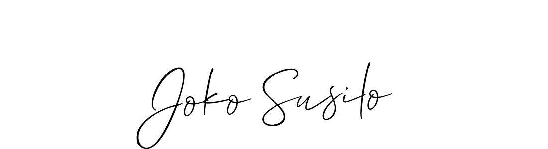 You can use this online signature creator to create a handwritten signature for the name Joko Susilo. This is the best online autograph maker. Joko Susilo signature style 2 images and pictures png