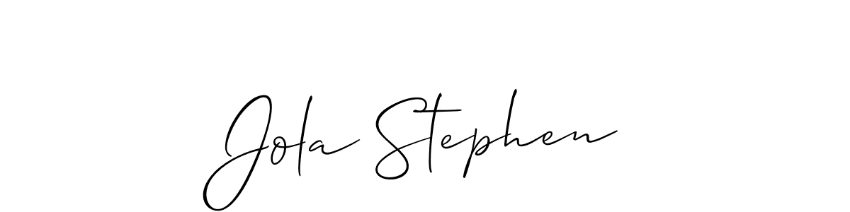 You can use this online signature creator to create a handwritten signature for the name Jola Stephen. This is the best online autograph maker. Jola Stephen signature style 2 images and pictures png