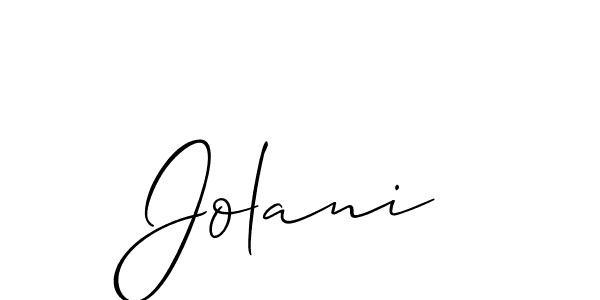 Best and Professional Signature Style for Jolani. Allison_Script Best Signature Style Collection. Jolani signature style 2 images and pictures png