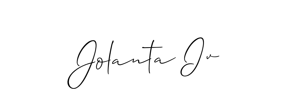 Similarly Allison_Script is the best handwritten signature design. Signature creator online .You can use it as an online autograph creator for name Jolanta Iv. Jolanta Iv signature style 2 images and pictures png