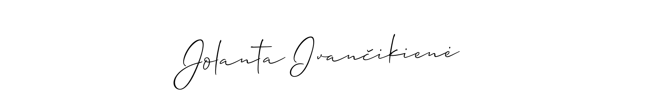 Jolanta Ivančikienė stylish signature style. Best Handwritten Sign (Allison_Script) for my name. Handwritten Signature Collection Ideas for my name Jolanta Ivančikienė. Jolanta Ivančikienė signature style 2 images and pictures png