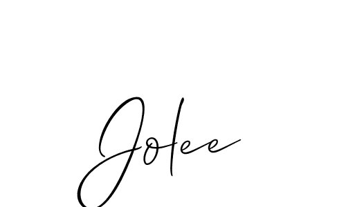 It looks lik you need a new signature style for name Jolee. Design unique handwritten (Allison_Script) signature with our free signature maker in just a few clicks. Jolee signature style 2 images and pictures png