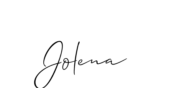 Jolena stylish signature style. Best Handwritten Sign (Allison_Script) for my name. Handwritten Signature Collection Ideas for my name Jolena. Jolena signature style 2 images and pictures png