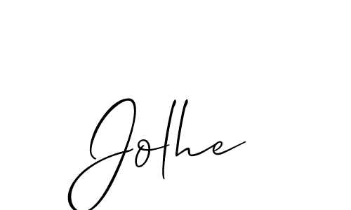Make a short Jolhe signature style. Manage your documents anywhere anytime using Allison_Script. Create and add eSignatures, submit forms, share and send files easily. Jolhe signature style 2 images and pictures png