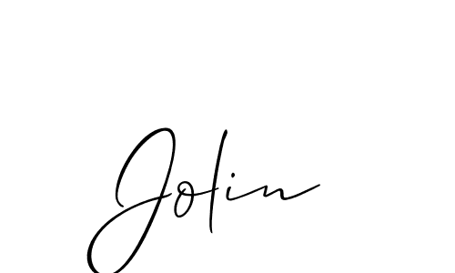 How to Draw Jolin signature style? Allison_Script is a latest design signature styles for name Jolin. Jolin signature style 2 images and pictures png