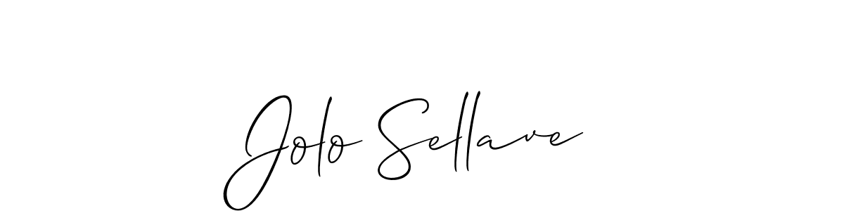 Create a beautiful signature design for name Jolo Sellave. With this signature (Allison_Script) fonts, you can make a handwritten signature for free. Jolo Sellave signature style 2 images and pictures png