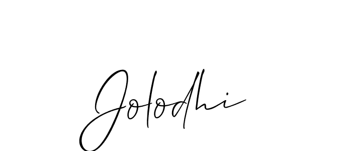 Once you've used our free online signature maker to create your best signature Allison_Script style, it's time to enjoy all of the benefits that Jolodhi name signing documents. Jolodhi signature style 2 images and pictures png