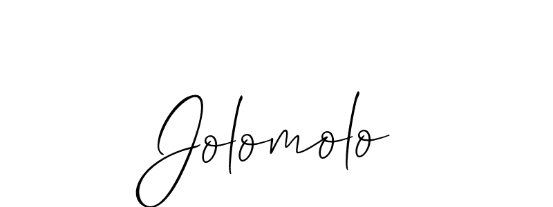 Jolomolo stylish signature style. Best Handwritten Sign (Allison_Script) for my name. Handwritten Signature Collection Ideas for my name Jolomolo. Jolomolo signature style 2 images and pictures png