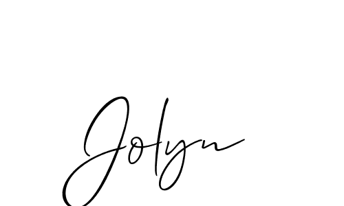 Best and Professional Signature Style for Jolyn. Allison_Script Best Signature Style Collection. Jolyn signature style 2 images and pictures png