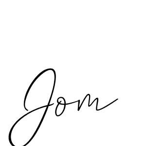 Also You can easily find your signature by using the search form. We will create Jom name handwritten signature images for you free of cost using Allison_Script sign style. Jom signature style 2 images and pictures png