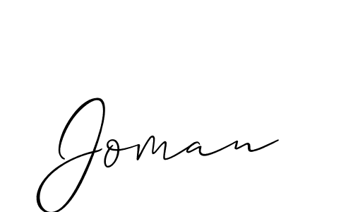 Best and Professional Signature Style for Joman. Allison_Script Best Signature Style Collection. Joman signature style 2 images and pictures png