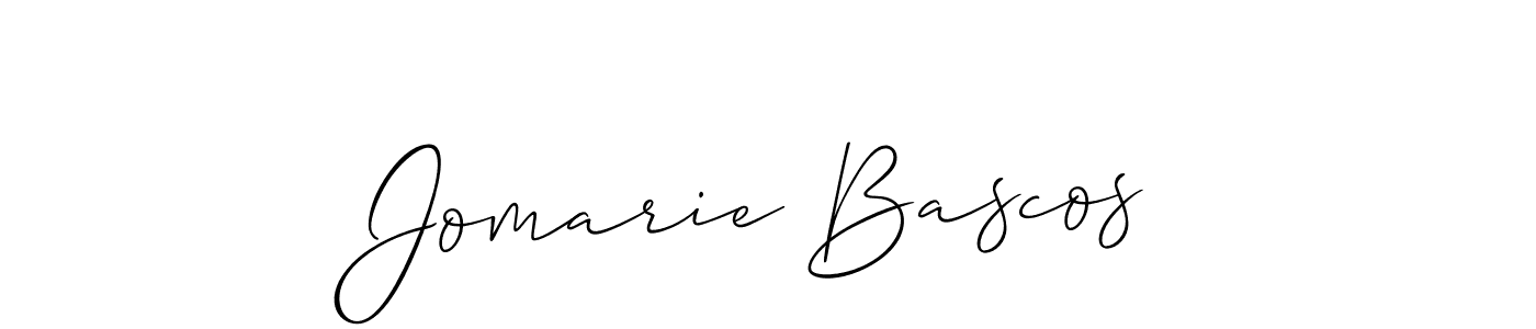 How to Draw Jomarie Bascos signature style? Allison_Script is a latest design signature styles for name Jomarie Bascos. Jomarie Bascos signature style 2 images and pictures png