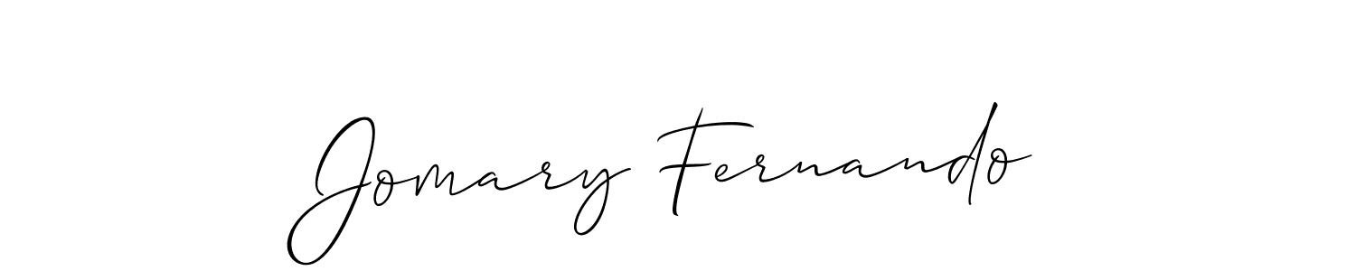 How to make Jomary Fernando signature? Allison_Script is a professional autograph style. Create handwritten signature for Jomary Fernando name. Jomary Fernando signature style 2 images and pictures png