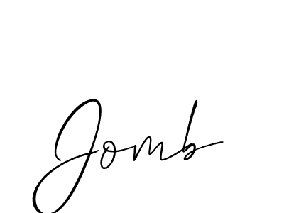 Similarly Allison_Script is the best handwritten signature design. Signature creator online .You can use it as an online autograph creator for name Jomb. Jomb signature style 2 images and pictures png