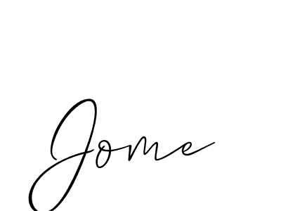 It looks lik you need a new signature style for name Jome. Design unique handwritten (Allison_Script) signature with our free signature maker in just a few clicks. Jome signature style 2 images and pictures png