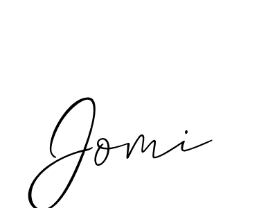 Allison_Script is a professional signature style that is perfect for those who want to add a touch of class to their signature. It is also a great choice for those who want to make their signature more unique. Get Jomi name to fancy signature for free. Jomi signature style 2 images and pictures png