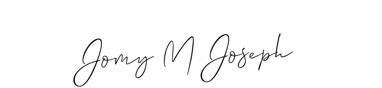 How to Draw Jomy M Joseph signature style? Allison_Script is a latest design signature styles for name Jomy M Joseph. Jomy M Joseph signature style 2 images and pictures png