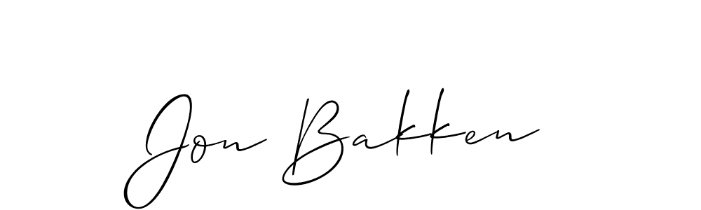 if you are searching for the best signature style for your name Jon Bakken. so please give up your signature search. here we have designed multiple signature styles  using Allison_Script. Jon Bakken signature style 2 images and pictures png