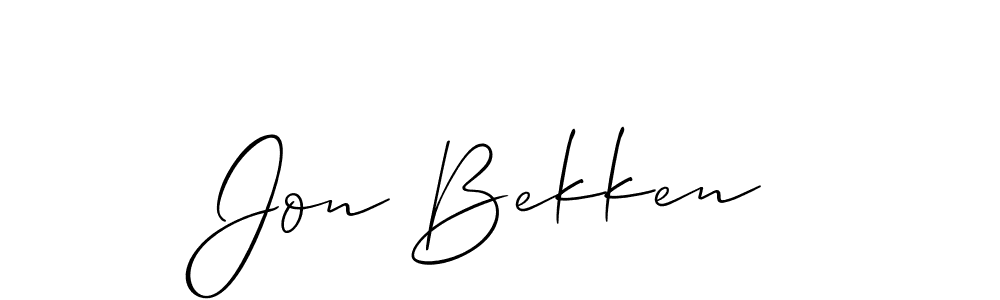 This is the best signature style for the Jon Bekken name. Also you like these signature font (Allison_Script). Mix name signature. Jon Bekken signature style 2 images and pictures png