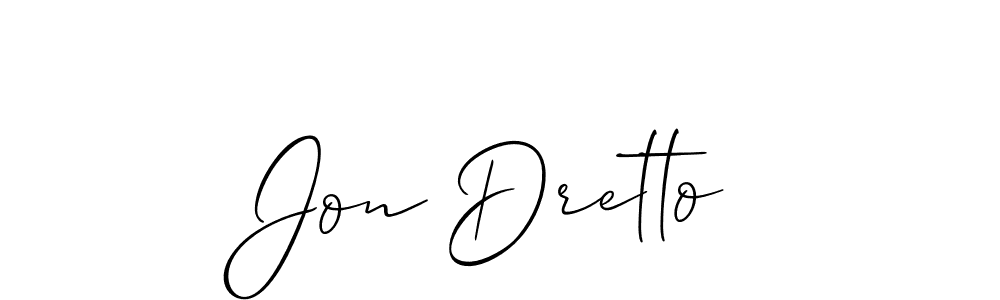 Here are the top 10 professional signature styles for the name Jon Dretto. These are the best autograph styles you can use for your name. Jon Dretto signature style 2 images and pictures png