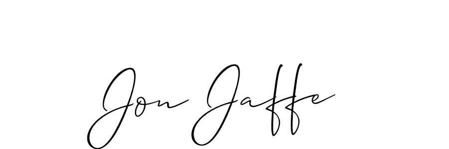 It looks lik you need a new signature style for name Jon Jaffe. Design unique handwritten (Allison_Script) signature with our free signature maker in just a few clicks. Jon Jaffe signature style 2 images and pictures png