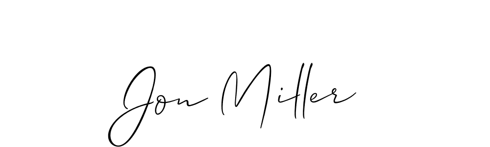 Design your own signature with our free online signature maker. With this signature software, you can create a handwritten (Allison_Script) signature for name Jon Miller. Jon Miller signature style 2 images and pictures png