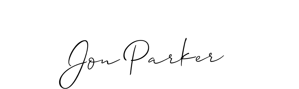 Allison_Script is a professional signature style that is perfect for those who want to add a touch of class to their signature. It is also a great choice for those who want to make their signature more unique. Get Jon Parker name to fancy signature for free. Jon Parker signature style 2 images and pictures png