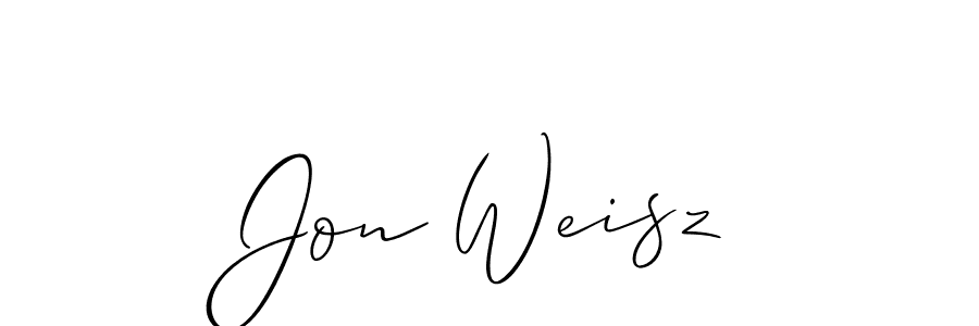 See photos of Jon Weisz official signature by Spectra . Check more albums & portfolios. Read reviews & check more about Allison_Script font. Jon Weisz signature style 2 images and pictures png