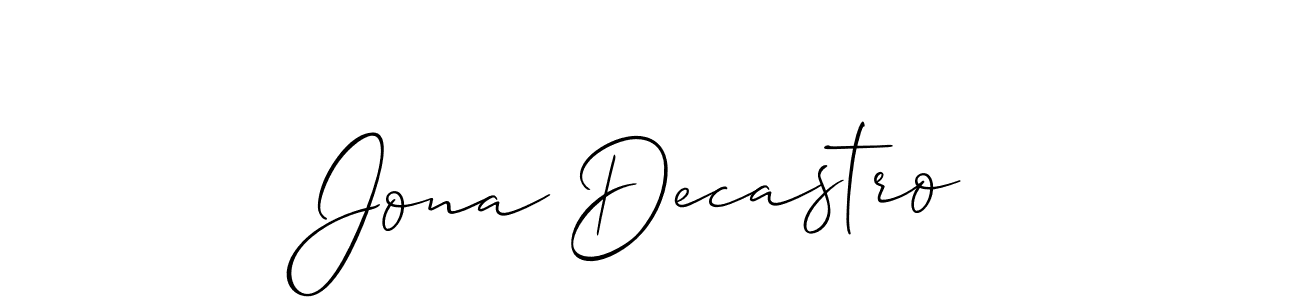 Check out images of Autograph of Jona Decastro name. Actor Jona Decastro Signature Style. Allison_Script is a professional sign style online. Jona Decastro signature style 2 images and pictures png