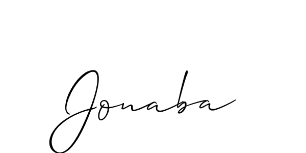 Make a short Jonaba signature style. Manage your documents anywhere anytime using Allison_Script. Create and add eSignatures, submit forms, share and send files easily. Jonaba signature style 2 images and pictures png