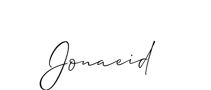 if you are searching for the best signature style for your name Jonaeid. so please give up your signature search. here we have designed multiple signature styles  using Allison_Script. Jonaeid signature style 2 images and pictures png