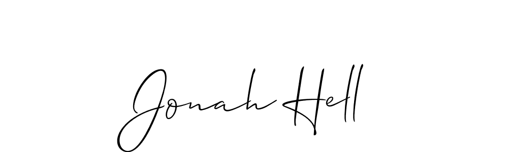 You should practise on your own different ways (Allison_Script) to write your name (Jonah Hell) in signature. don't let someone else do it for you. Jonah Hell signature style 2 images and pictures png