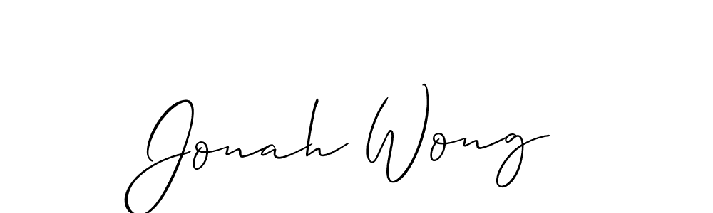 How to Draw Jonah Wong signature style? Allison_Script is a latest design signature styles for name Jonah Wong. Jonah Wong signature style 2 images and pictures png