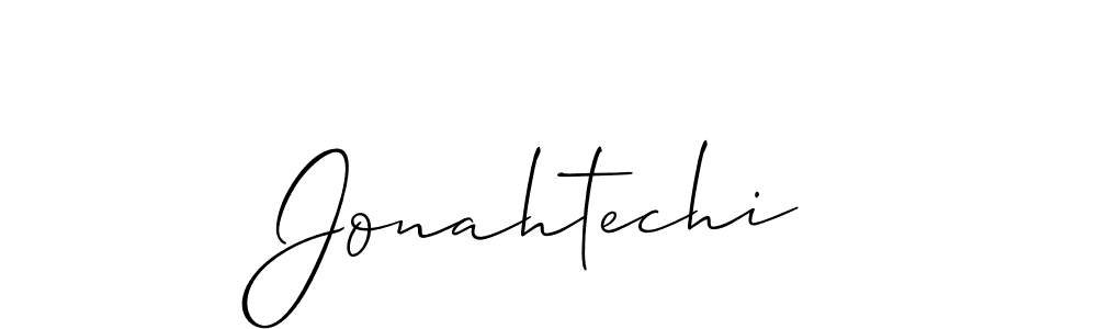 Also You can easily find your signature by using the search form. We will create Jonahtechi name handwritten signature images for you free of cost using Allison_Script sign style. Jonahtechi signature style 2 images and pictures png