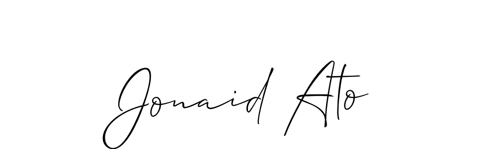 Make a beautiful signature design for name Jonaid Ato. Use this online signature maker to create a handwritten signature for free. Jonaid Ato signature style 2 images and pictures png