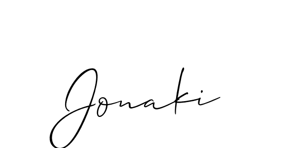 Jonaki stylish signature style. Best Handwritten Sign (Allison_Script) for my name. Handwritten Signature Collection Ideas for my name Jonaki. Jonaki signature style 2 images and pictures png