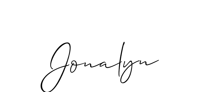 if you are searching for the best signature style for your name Jonalyn. so please give up your signature search. here we have designed multiple signature styles  using Allison_Script. Jonalyn signature style 2 images and pictures png
