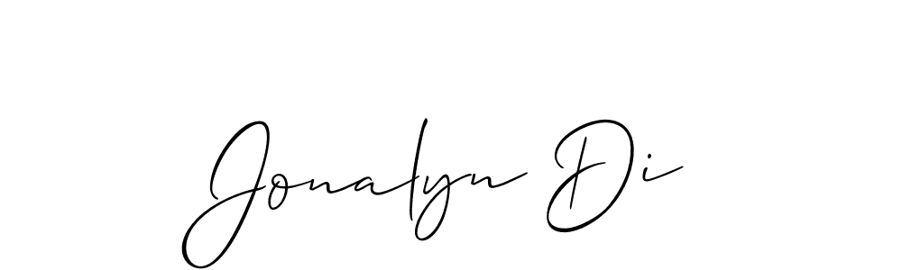 Best and Professional Signature Style for Jonalyn Di. Allison_Script Best Signature Style Collection. Jonalyn Di signature style 2 images and pictures png